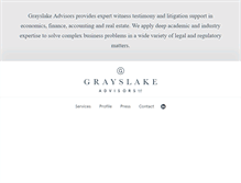 Tablet Screenshot of grayslakeadvisors.com